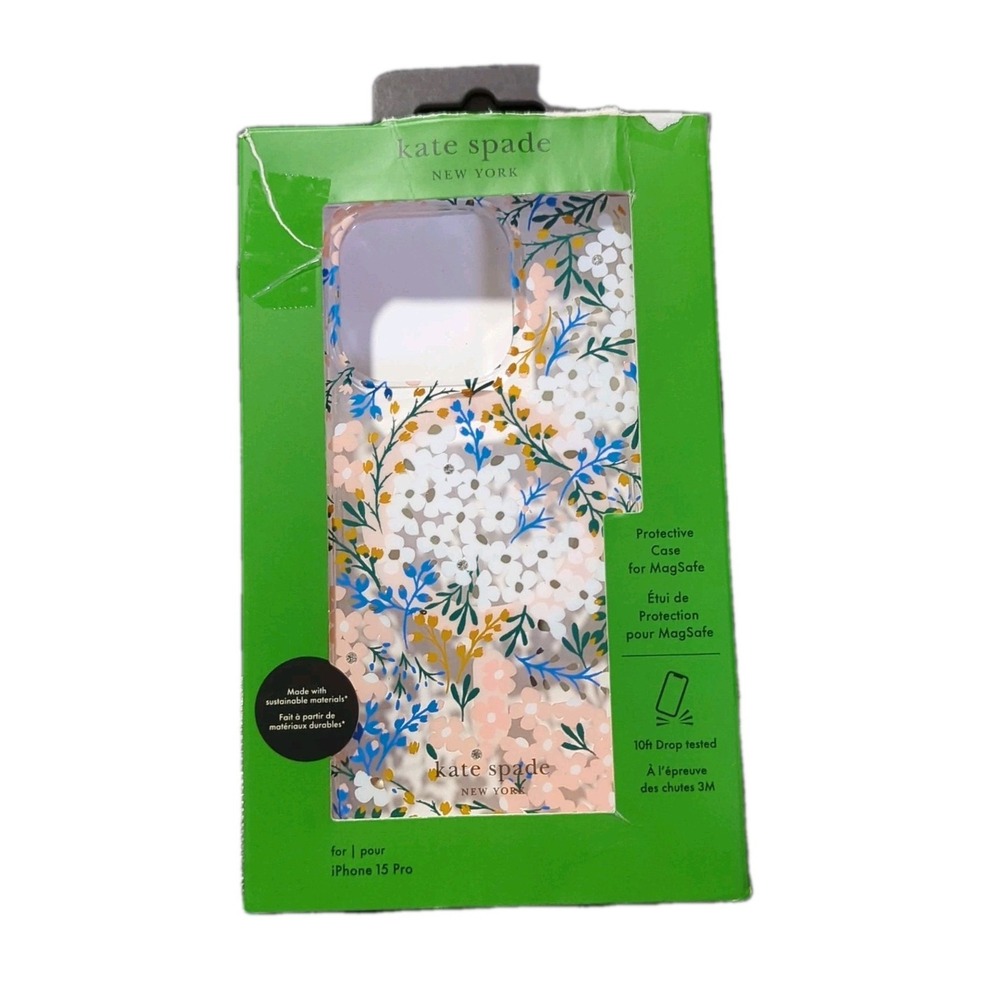 Nn5O Kate Spade‎ New York Protective Magsafe Case For Apple iPhone 15 Pro Floral